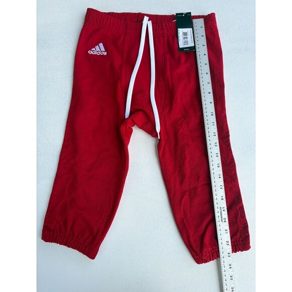 Adidas Mens Tech Fit Red Primeknit  Football Pants White Drawstring Size XL - Picture 3 of 5